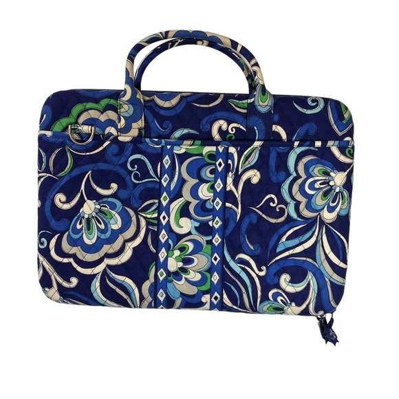 VERA BRADLEY blue paisley hard shell computer case - Picture 4 of 5